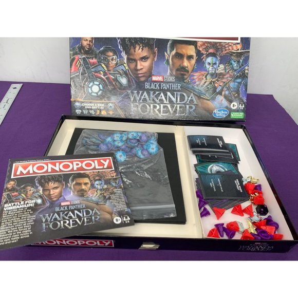 Monopoly Game Marvel Studios Black Panther Wakanda Forever Parker Brothers - Picture 3 of 12